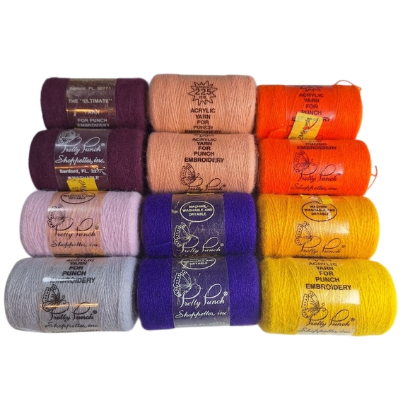 Pretty Punch Thread Shoppettes Ultimate Embroidery Yarn Thread Lot of 12 - Picture 1 of 9